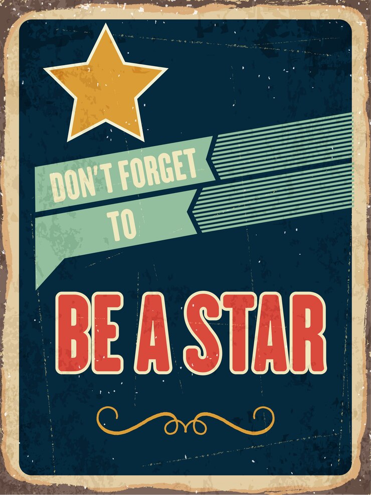 Vector signo de metal retro