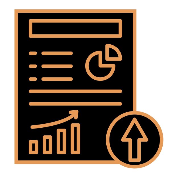 un signo negro y naranja que dice la palabra gráfico