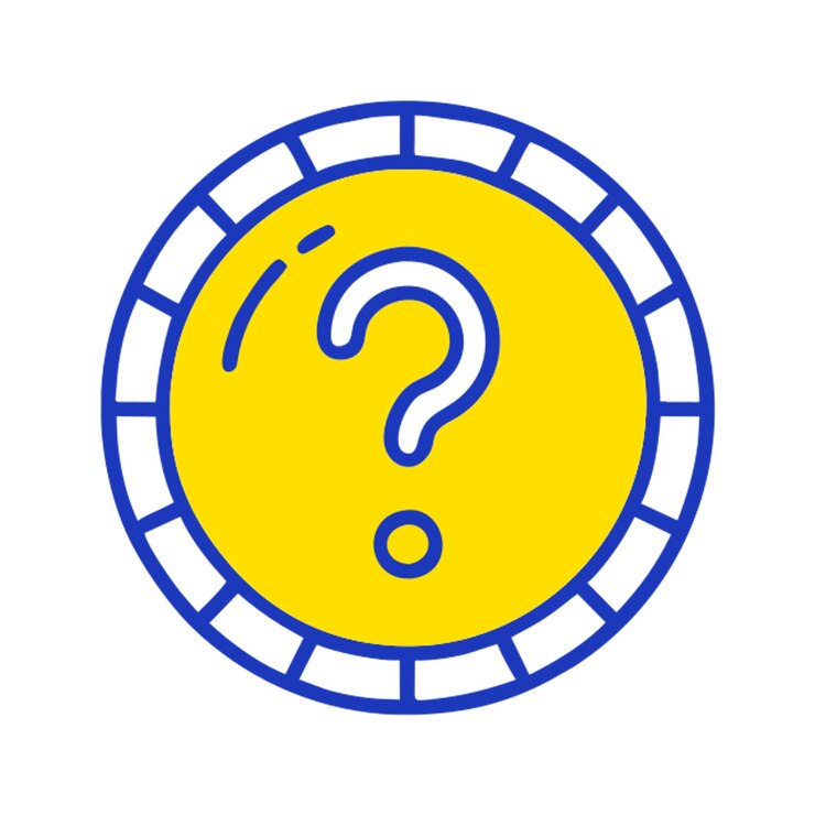 Vector signo de pregunta dentro de un círculo icono mínimo contorno de color