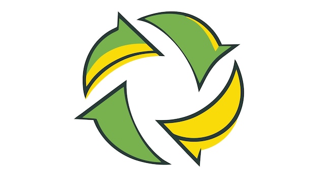 Signo de reciclaje aislado en fondo blanco. Icono web vectorial