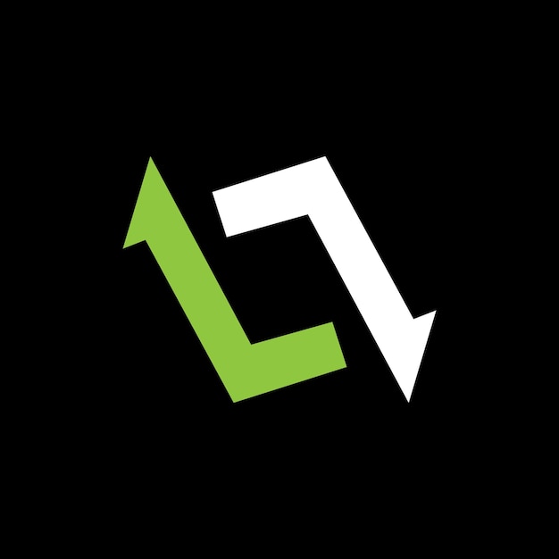 Signo de rectángulo flecha logo vector icono ilustración