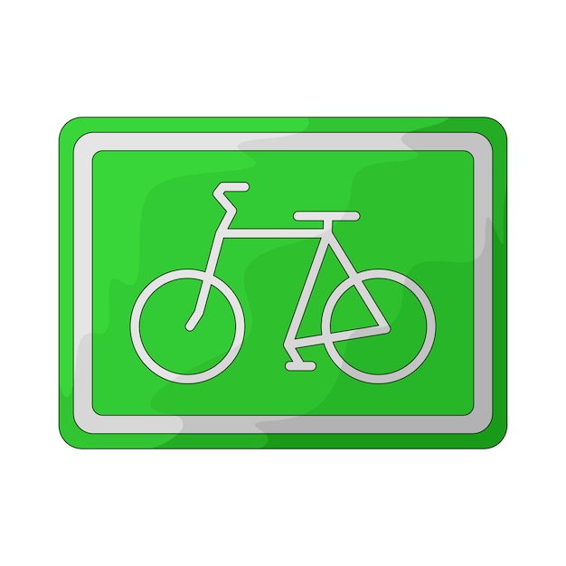 Signo de ruta de bicicleta