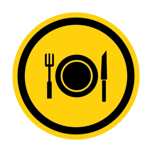 El signo sin símbolo de alimentación aislado en fondo blanco Ilustración vectorial