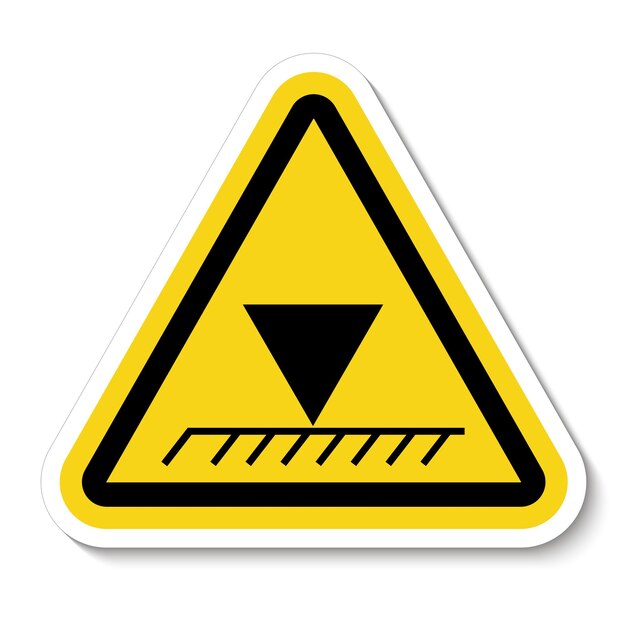Signo de símbolo de altura aérea limitada aislado en fondo blanco Ilustración vectorial EPS10