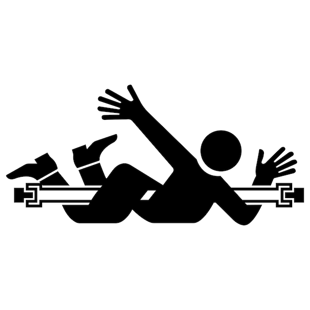 Signo del símbolo del eje giratorio de enredamiento