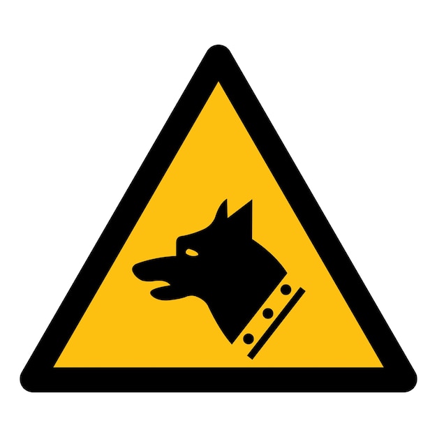 El signo del símbolo del perro de calibre aislado en fondo blanco Ilustración vectorial EPS10