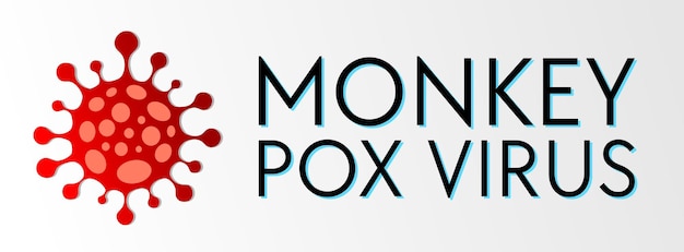 El signo de Stop Monkeypox Virus aislado en fondo blanco El icono del virus Mpox Concepto de amenaza de enfermedad