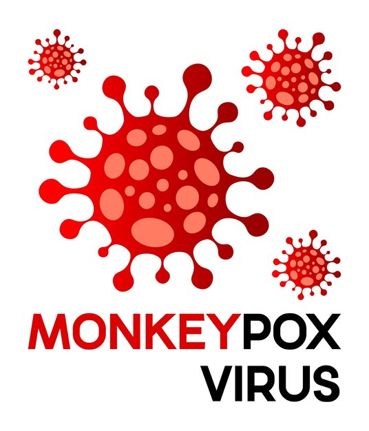 El signo de Stop Monkeypox Virus aislado en fondo blanco El icono del virus Mpox Concepto de amenaza de enfermedad