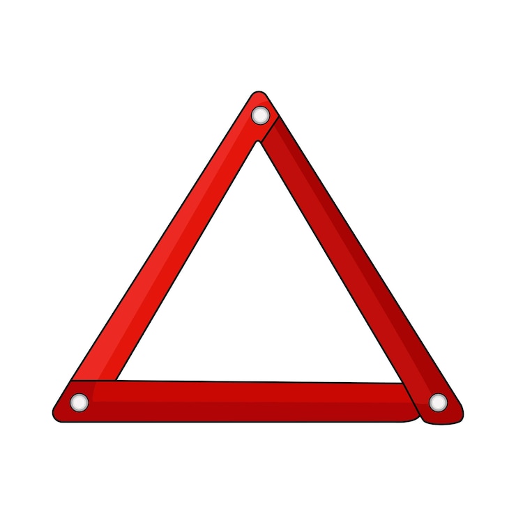 Vector signo triangular