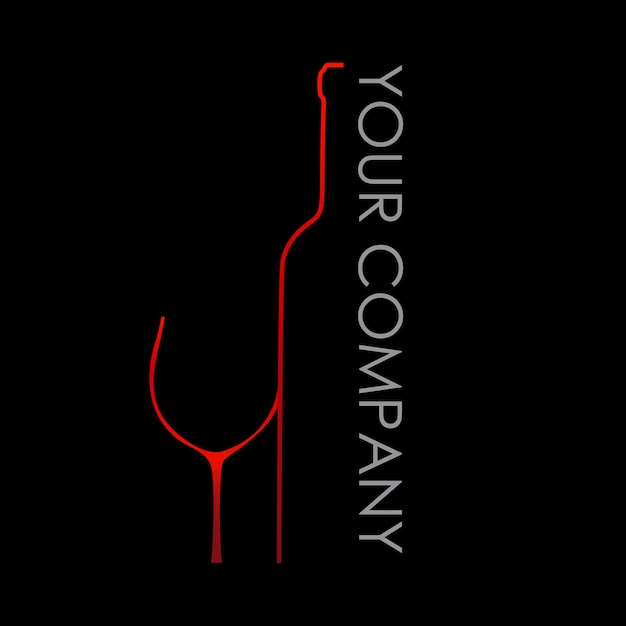 Signo vectorial Empresa vitivinícola