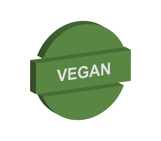 Vector signo vegano