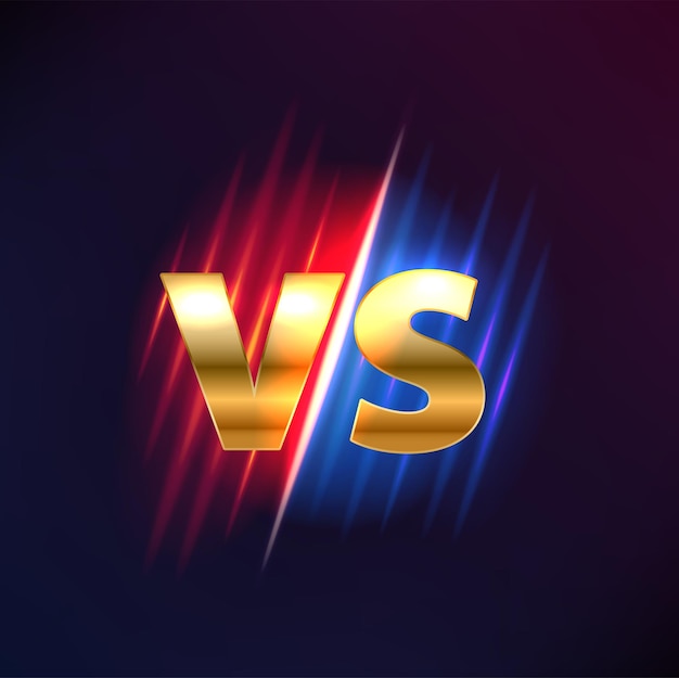 Vector signo vs o versus para artes marciales de combate de juegos