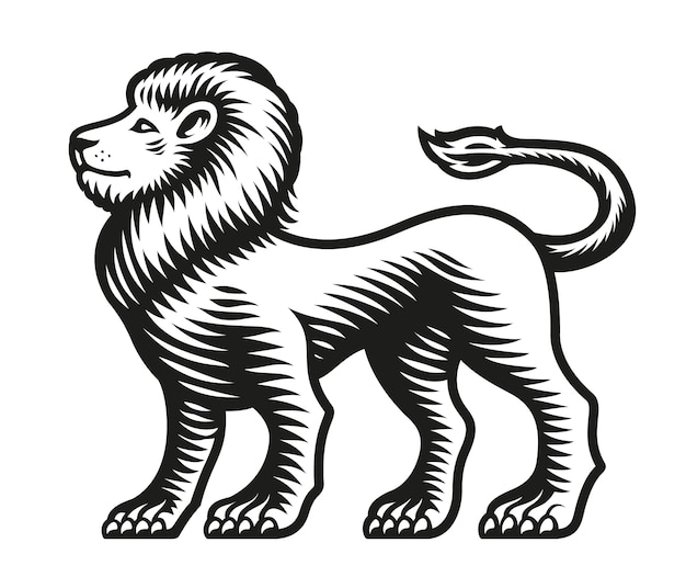 Signo del zodíaco Leo aislado en blanco