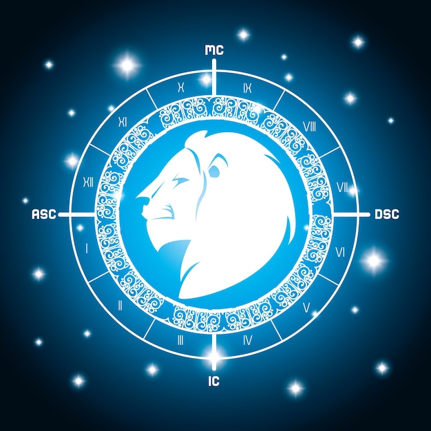 Vector signos astrológicos del zodíaco