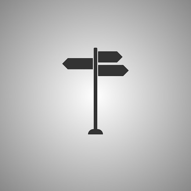 signpost_icon ilustración vectorial