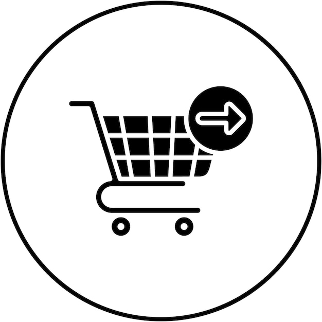 Sigue comprando imagen vectorial de icono Se puede usar para el comercio electrónico de moda