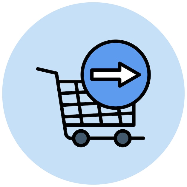 Sigue comprando imagen vectorial de icono Se puede utilizar para el comercio electrónico de juegos