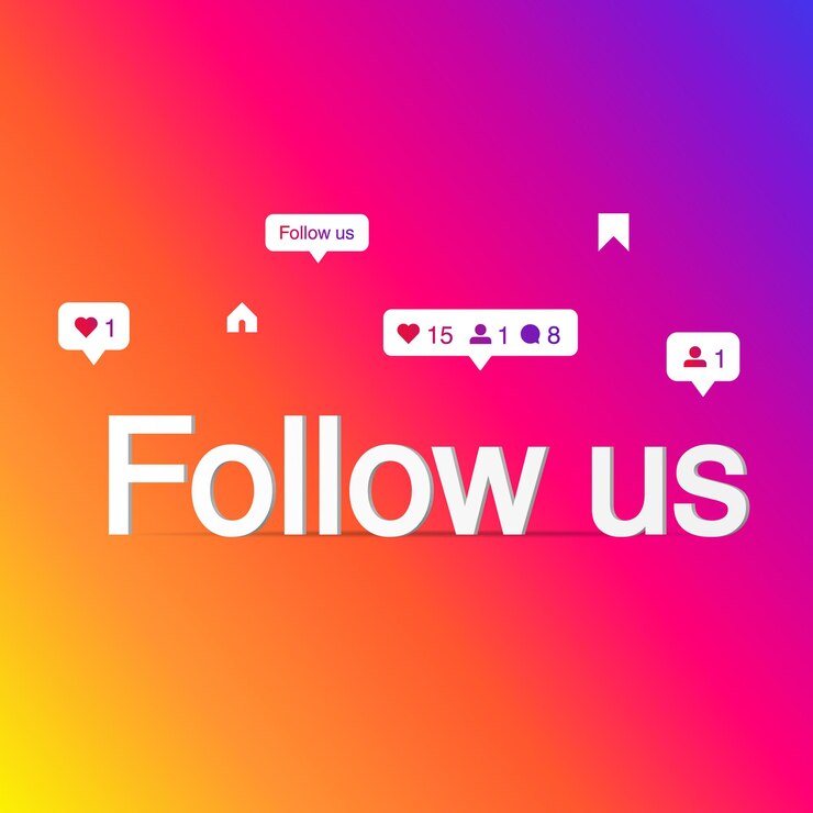 Sigue nuestro botón de ilustración vectorial de redes sociales