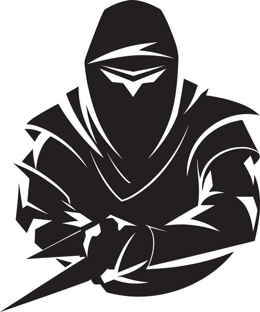 Vector silentcraft matrix iconos creativos de ninja simetría de sombras nexo vector artesanías de ninja