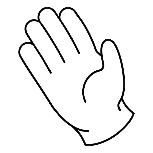 Silhueta de arte de línea vectorial de mano de espuma
