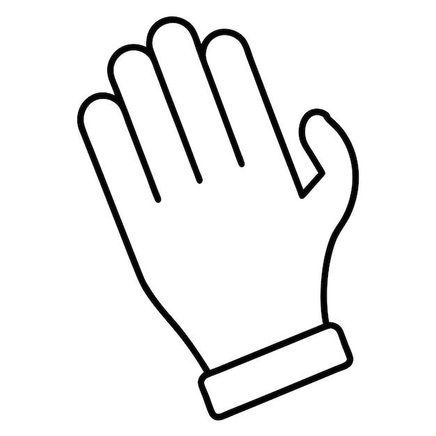 Silhueta de arte de línea vectorial de mano de espuma
