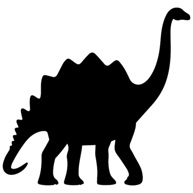 Silhueta del brontosaurio