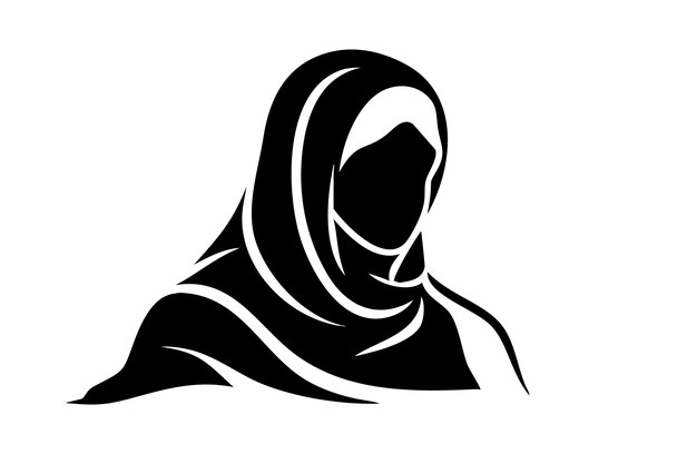 Silhueta de una mujer con hijab
