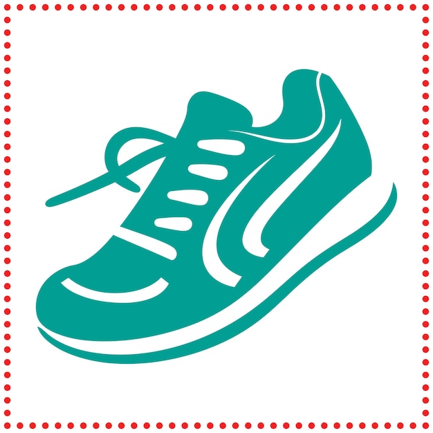 Silhueta de zapatos deportivos cómodos y ligeros para el rendimiento atlético de todo el día