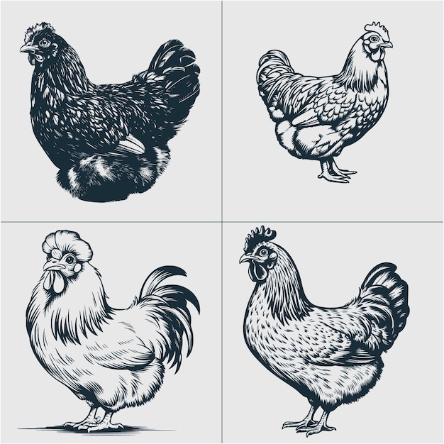 Silkie Chicken Svg Silkie Hen Svg Funny Silkie Bird Design Png Silkie Hen Lover Clipart (Diseño de pájaros de seda muy divertido)