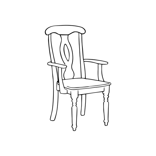 Silla dibujada a mano