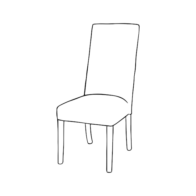 Silla dibujada a mano
