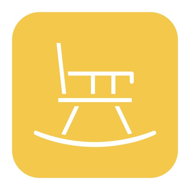 una silla con un fondo amarillo y las palabras vida en él
