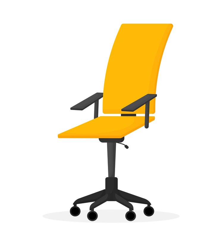 Vector silla de oficina de estilo plano conjunto de ilustración de vector de muebles de diseño plano moderno vector aislado