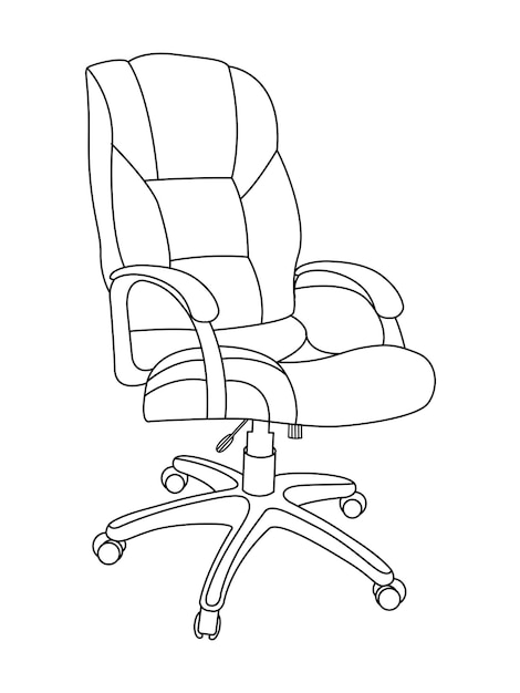 Silla de oficina moderna elegante conjunto variado de sillas de oficina Sillas de oficina mínimas vectoriales