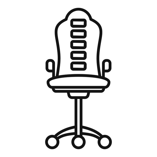 Silla de oficina moderna que se destaca sobre un fondo blanco