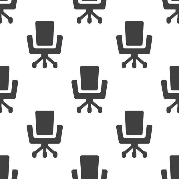 Silla de oficina, patrón transparente de vector, editable se puede utilizar para fondos de páginas web, rellenos de patrón