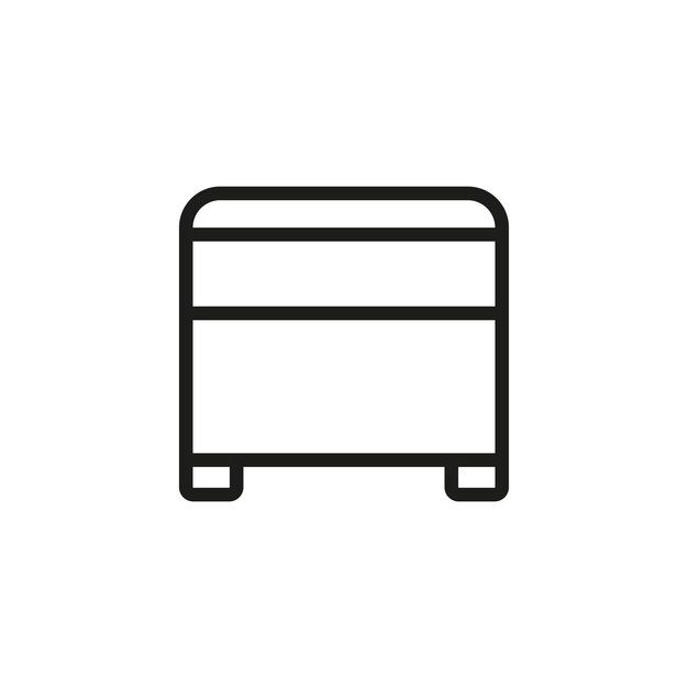 Silla otomana sofá icona plantillas de diseño vectorial sencillas y modernas
