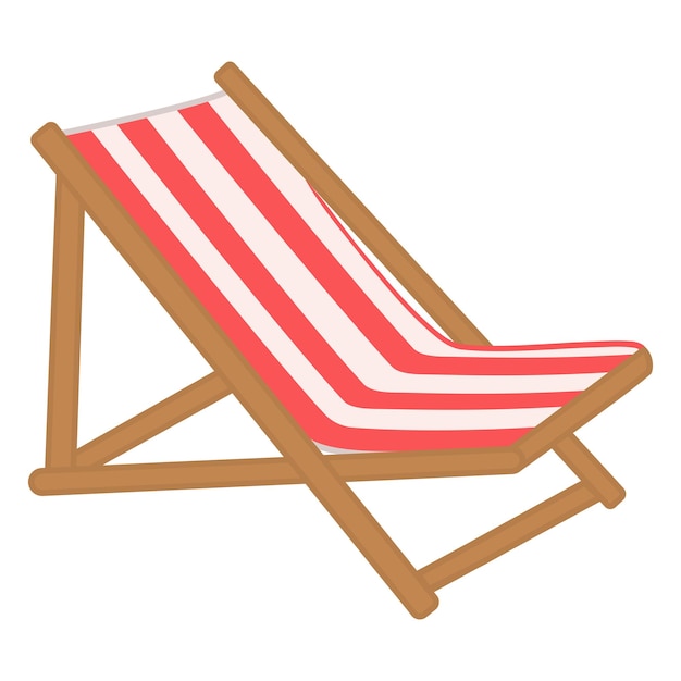 silla de playa de dibujos animados