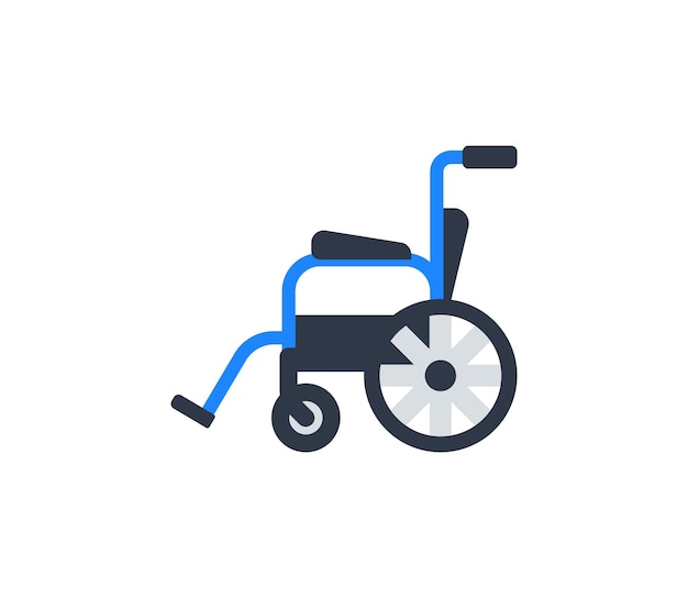 Silla Ruedas Manual Vector Emoticon Aislado Icono Silla Ruedas Manual
