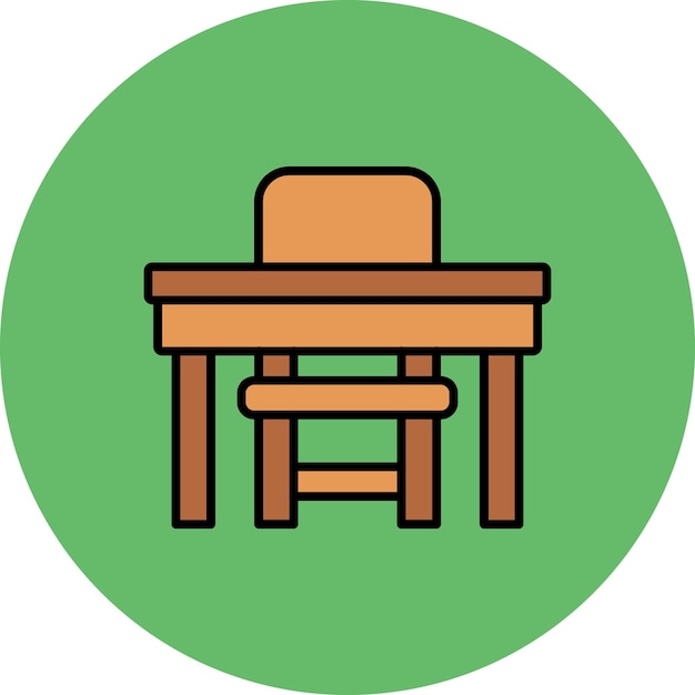 una silla con una silla en la espalda y un fondo verde