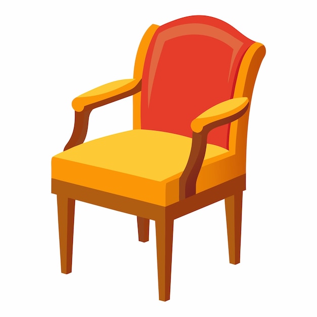 sillón aislado sobre fondo blanco