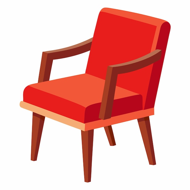 sillón aislado sobre fondo blanco