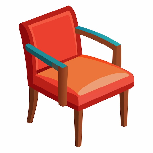 sillón aislado sobre fondo blanco