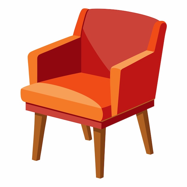 sillón aislado sobre fondo blanco