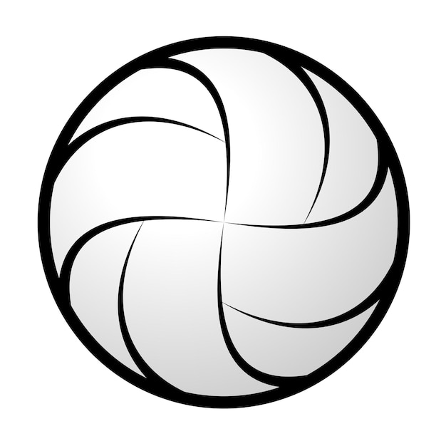 Silueta abstracta de voleibol