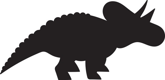 Vector silueta de animal dinosaurio