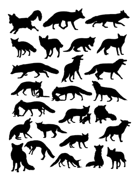 Silueta de animal Fox