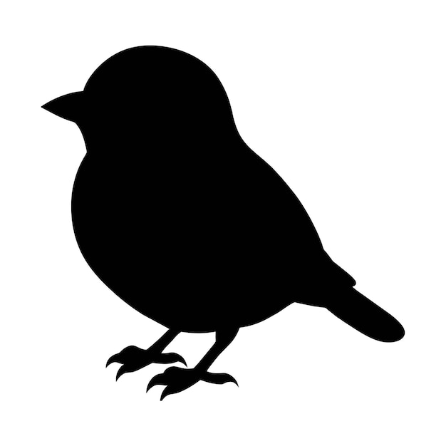 silueta de un animal vireo pájaro
