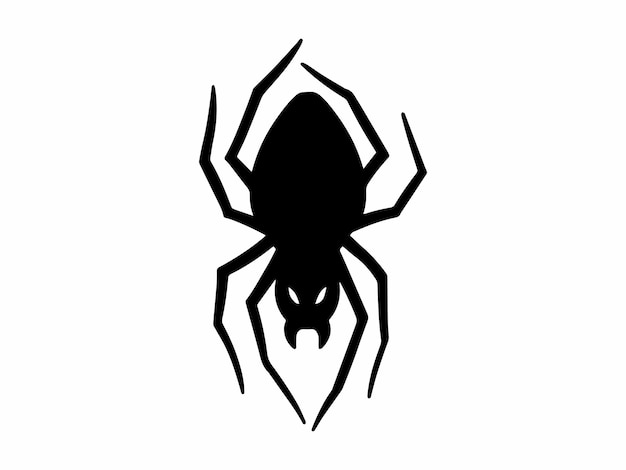 Silueta de araña de Halloween para decoración