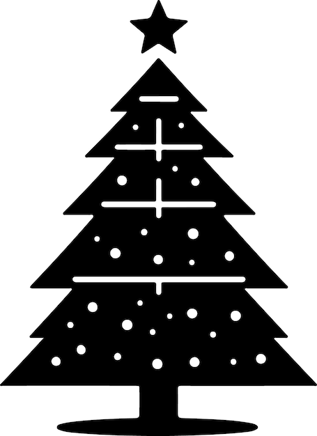 Silueta del árbol de Navidad